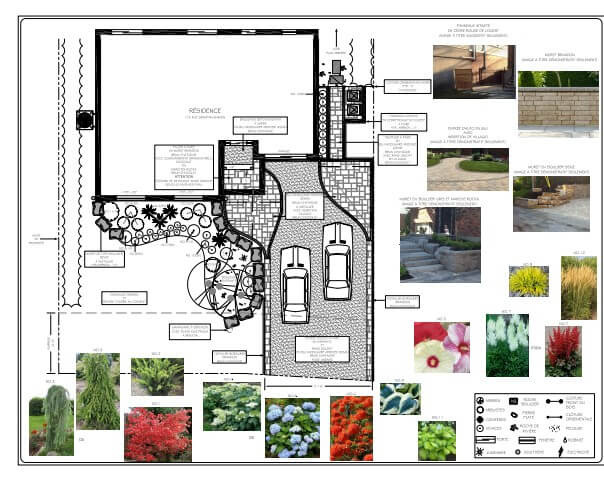 plan d'aménagement paysager